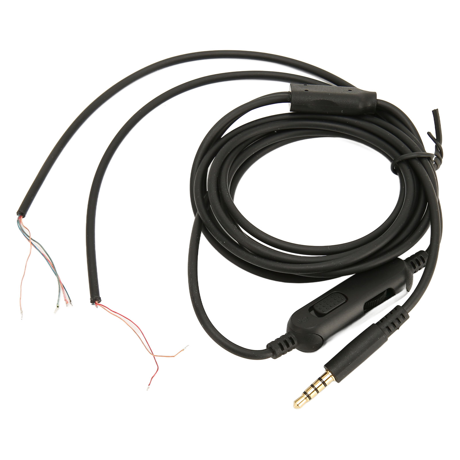 Ersatzkabel Für Gaming-headset Mit Lautstärkeregelung Und Goldstecker, Kompatibel Mit Hyperx, 2 Meter