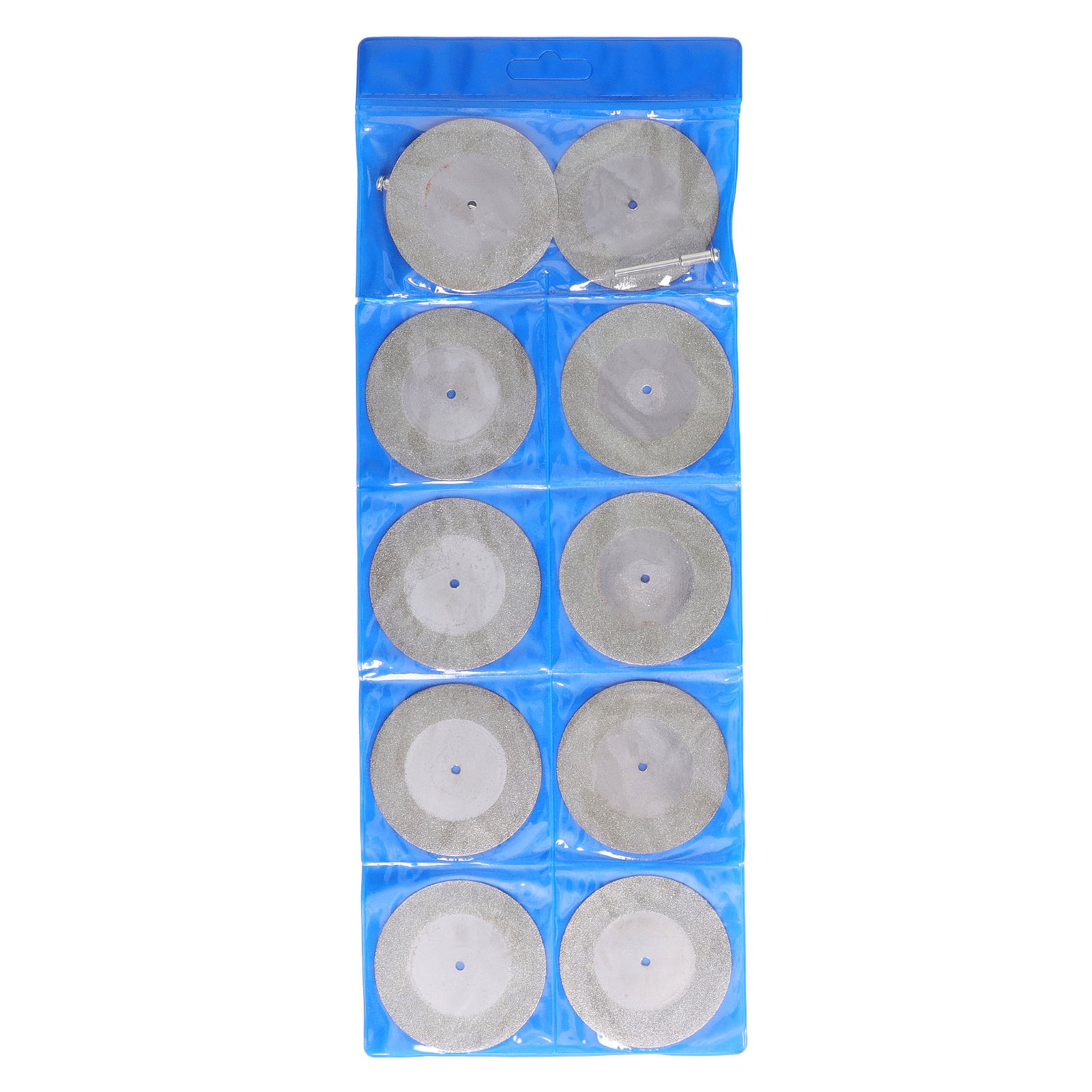 10 Feine 60-mm-diamantscheiben Zum Schneiden Und Schleifen Von Holz, Metall Und Stein – 10er-pack Mit Schaft