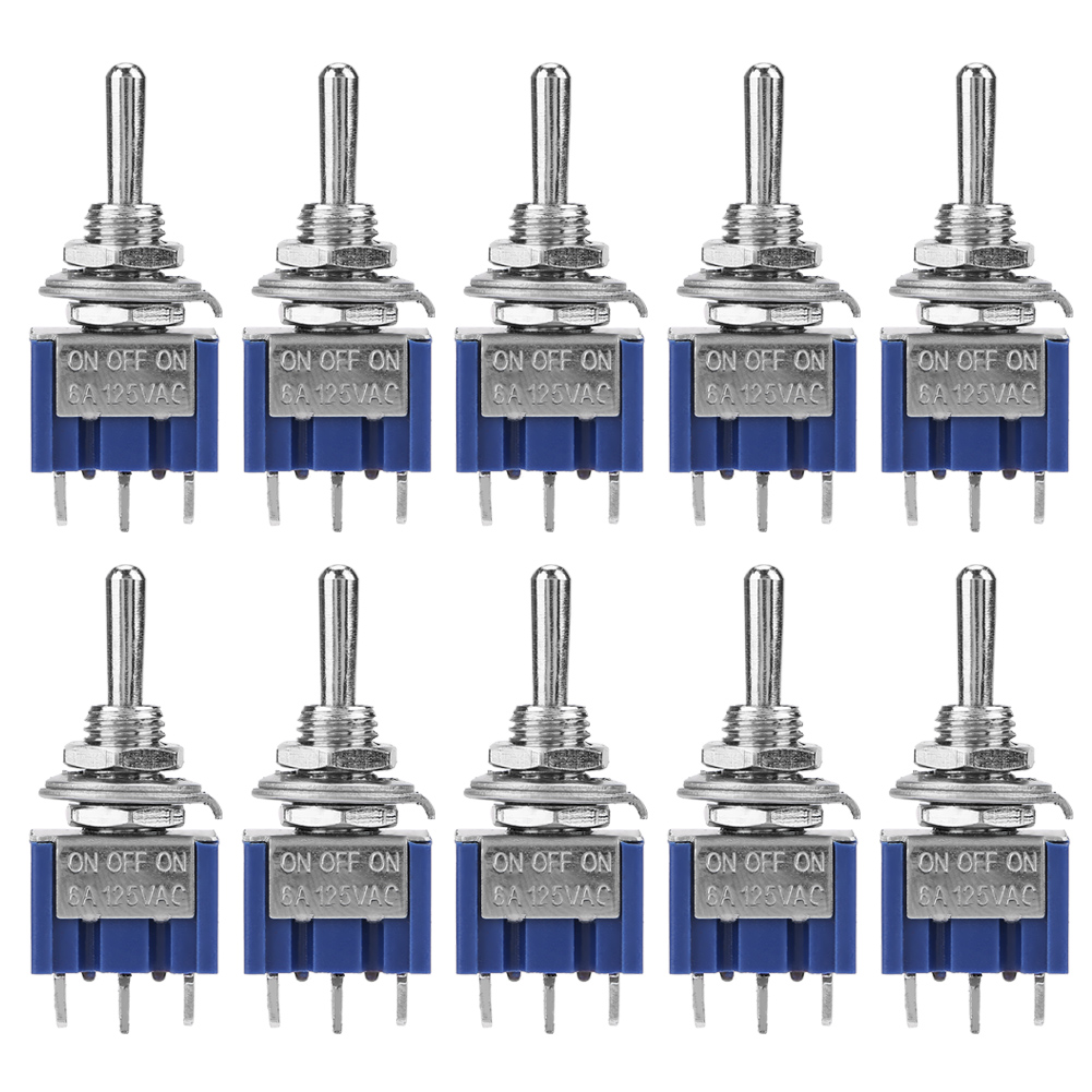 10 Mini-spdt-3-pin-6a-125-vac-3-positionen-wippschalter