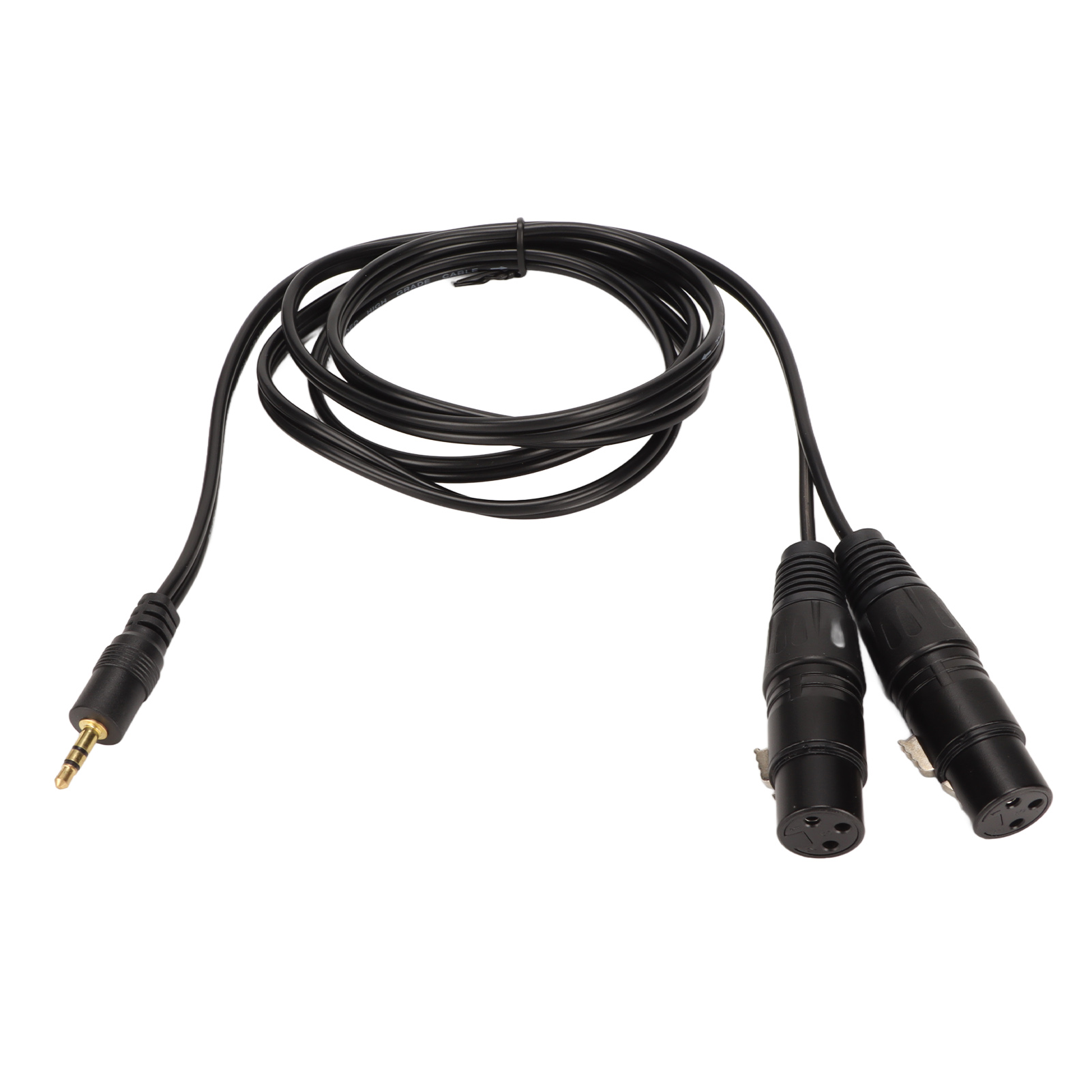 3,5-mm-klinkenstecker Auf Zwei Xlr-buchsen Y-kabel (1,5 M) – Audioadapter Für Aufnahme, Mixing, Pc Und Smartphone