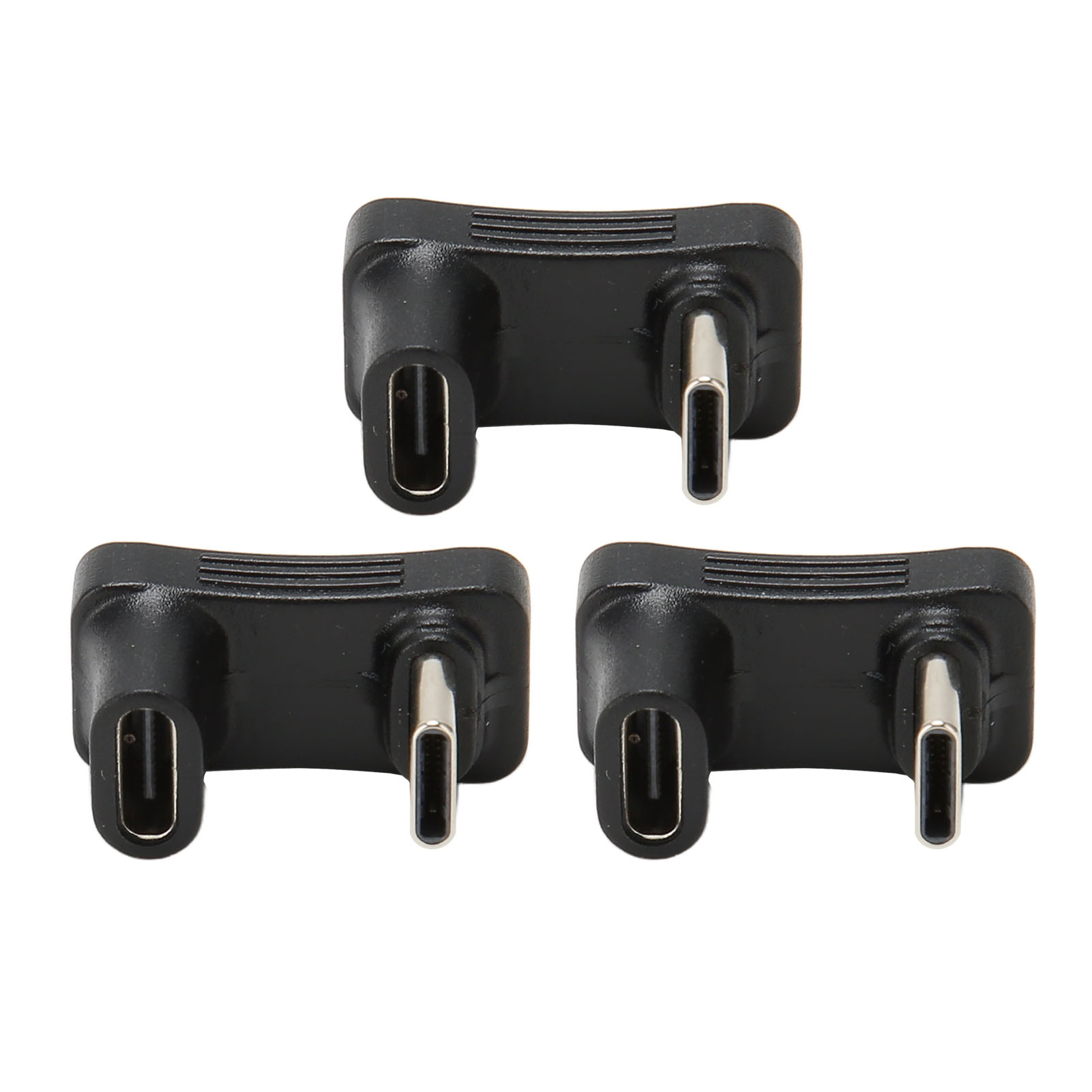 3er-pack Usb-c-adapter (stecker Auf Buchse), 100 W, 10 Gbit/s, 4k, 180°-winkelstecker Für Smartphone, Pc Und Laptop