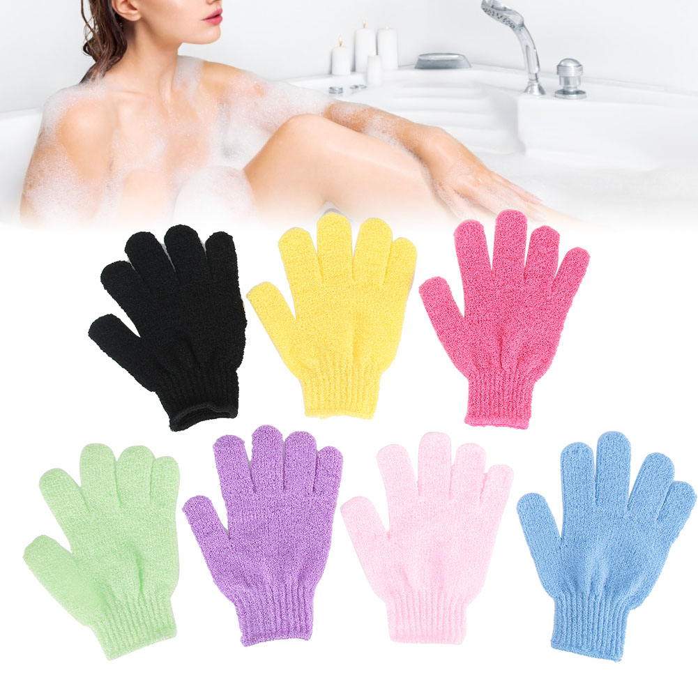 7-teiliges Peeling-handschuhset Für Den Ganzen Körper, Tiefenreinigung Unter Der Dusche Und Im Spa, Massagereinigung