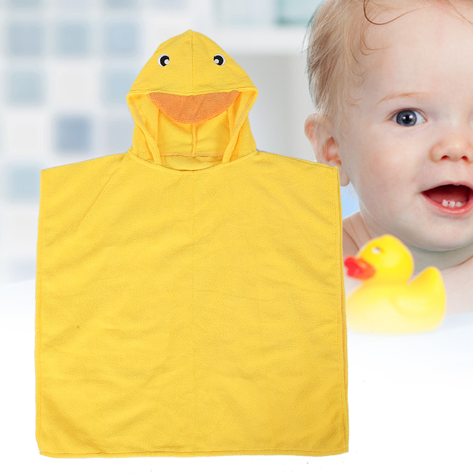 Dicker Babybademantel Mit Kapuze, Weicher Handtuch-hoodie Mit Tiermotiven Für Neugeborene, Waschbar