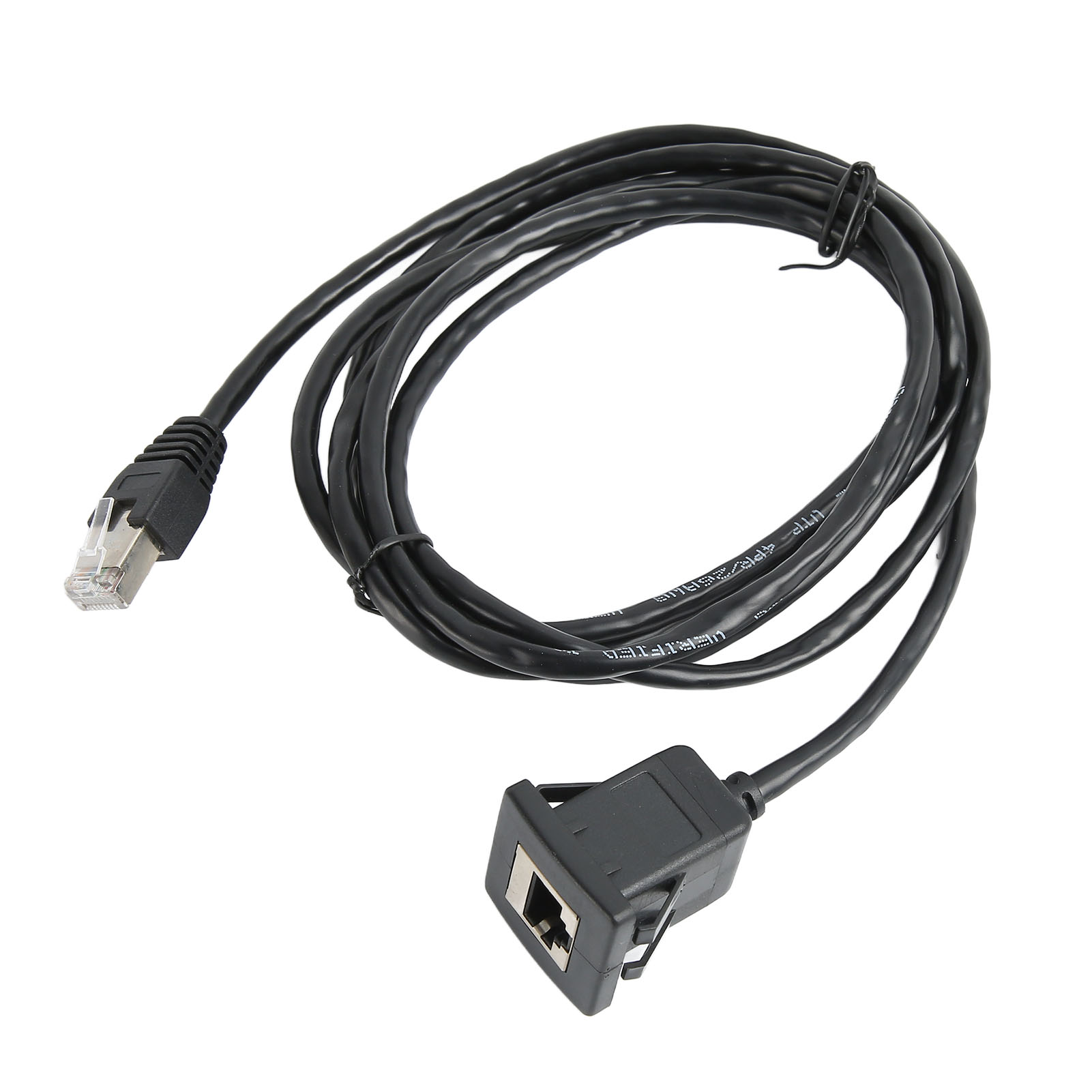 100 M Cat5e-ethernetkabel Mit Stecker/buchse, Netzwerkverlängerung Und Universeller Montageplatte