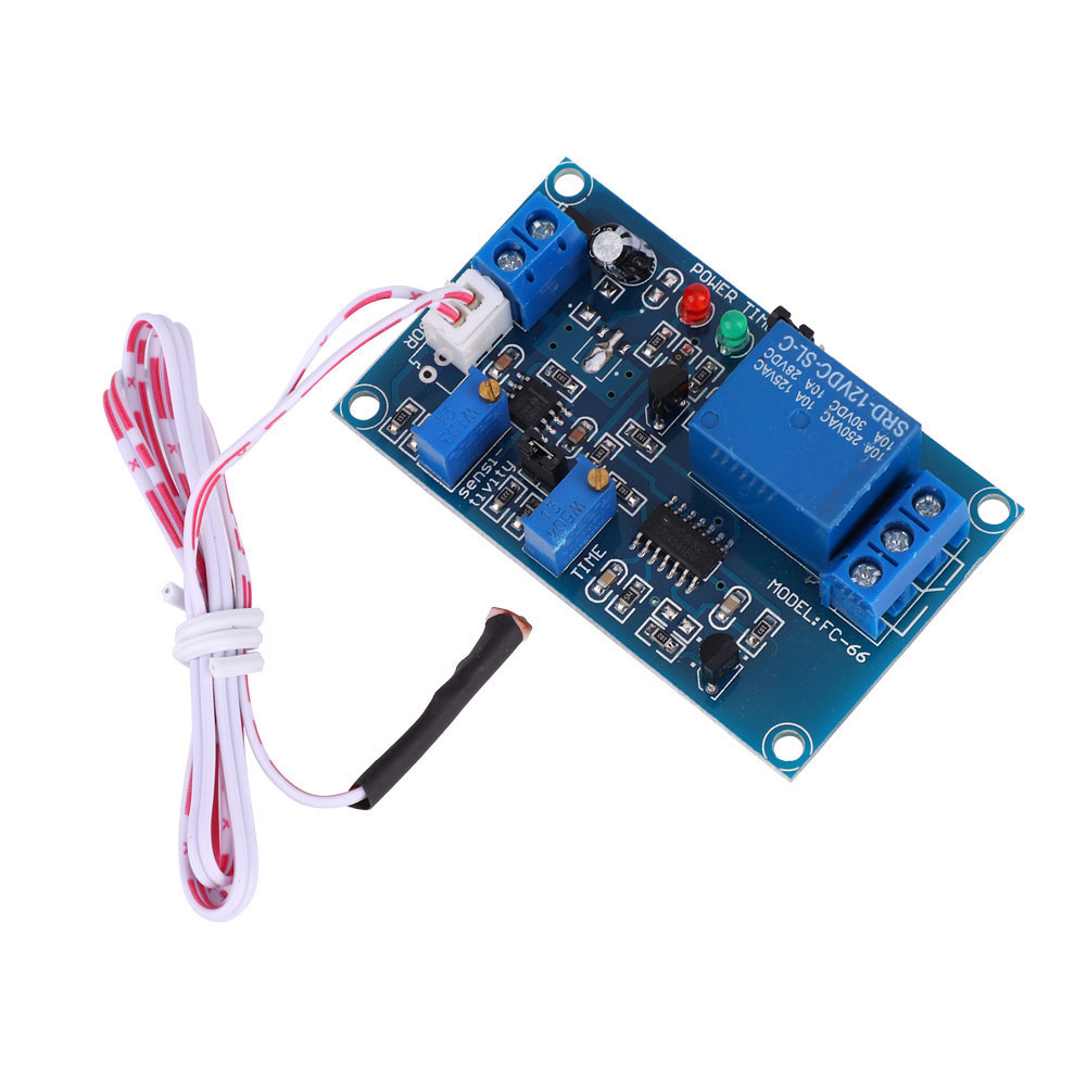 12v Dc Einstellbarer Zeitverzögerungsschalter Mit Lichtsensor Und Relais - Fotowiderstand