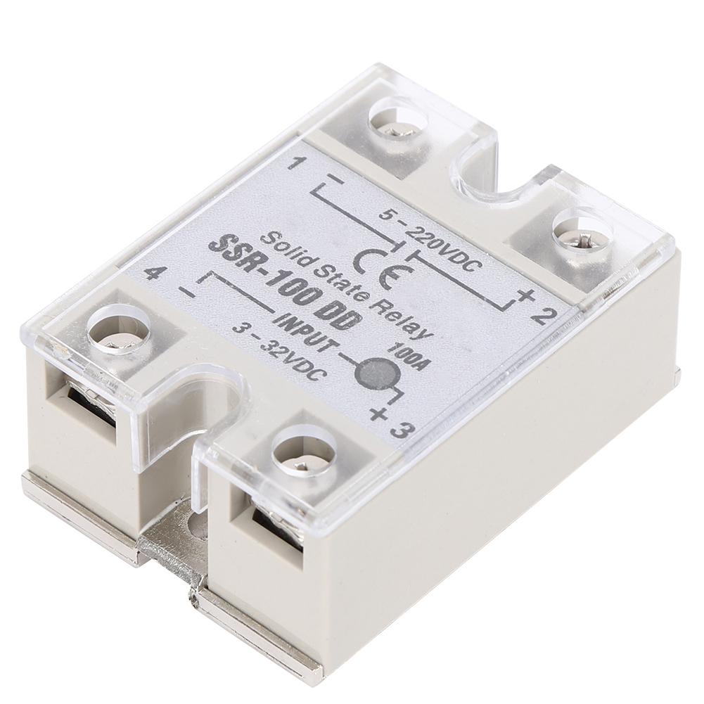Ssr-gleichstrom-halbleiterrelais Ssr-100dd, Hochleistungs-halbleiterschalter 5–220 V Dc