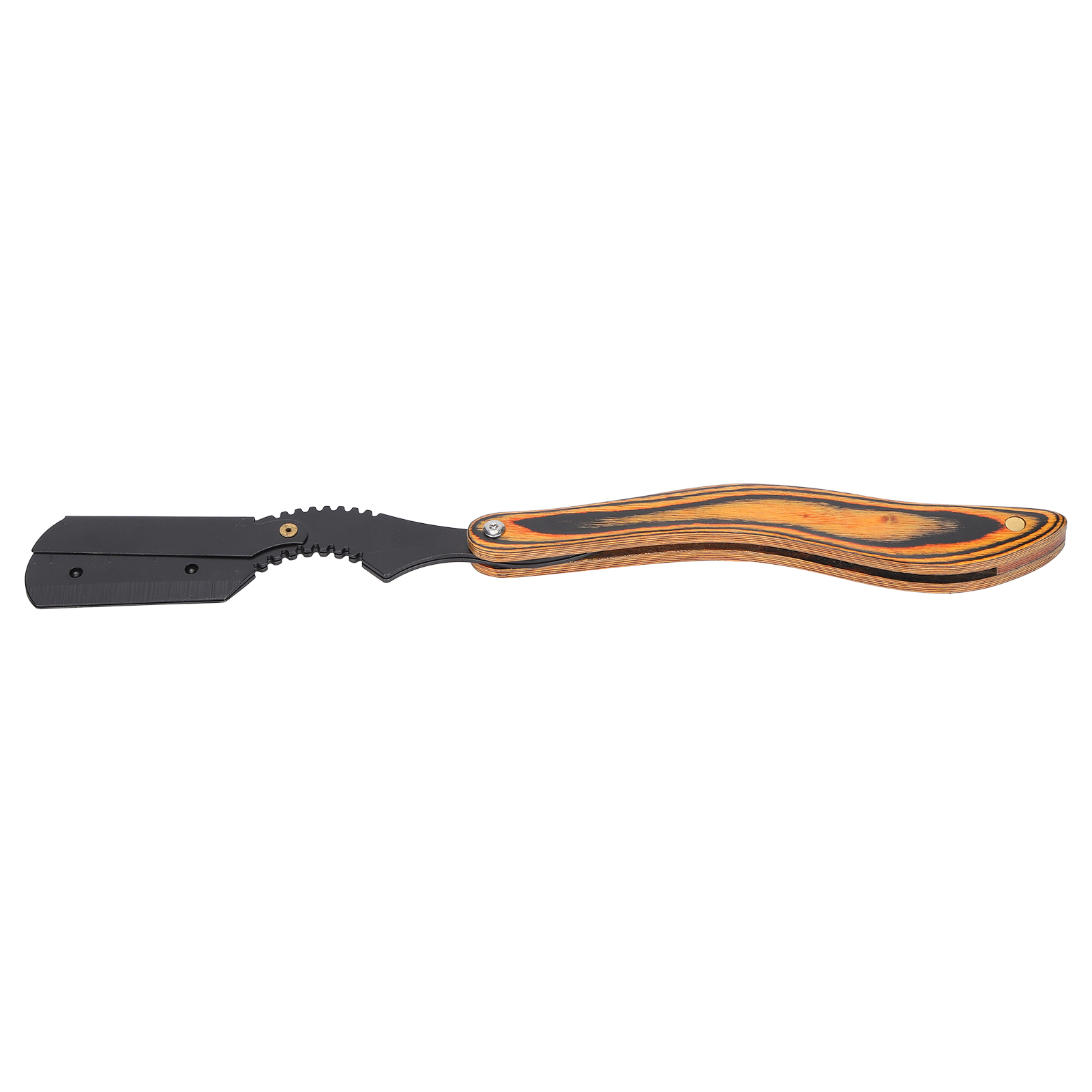 Klassisches Rasiermesser Für Bärte, Klappbarer Sicherheitsrasierer Mit Holzgriff Für Eine Gründliche Rasur.