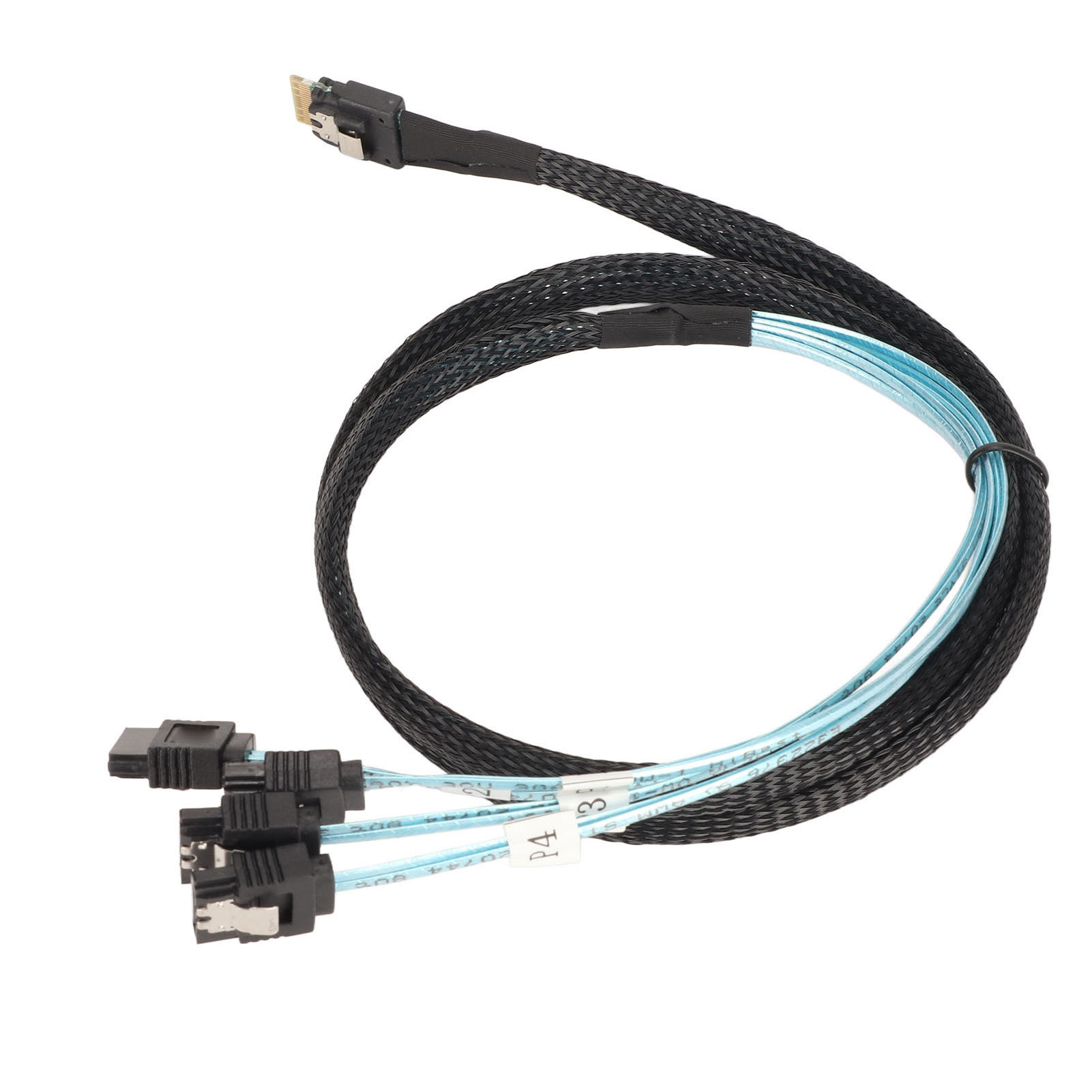 Sas Sff-8654-4 Auf 4x Sata 7-pin-kabel, 1 Meter, Für Festplatte, Interner Pc-anschluss