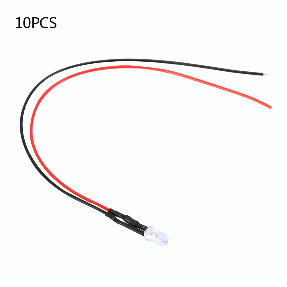 10 X 5 Mm 12 V Mehrfarbige Leds Mit 20 Cm Kabel, 0,06 W (blau) – Leuchtdioden Für Schaltungen Und Diy-projekte