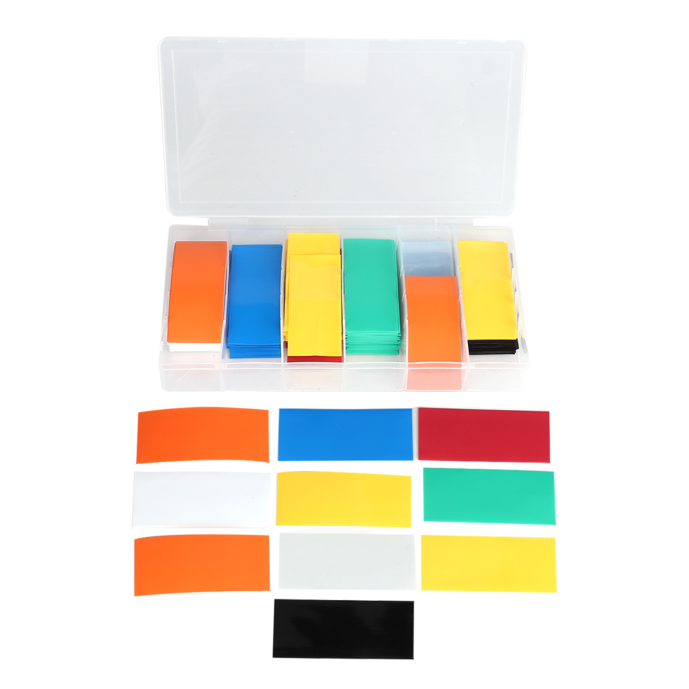 Set Mit 280 Pvc-schrumpfschläuchen Für 18650-akkus, Inklusive Schutzhülle
