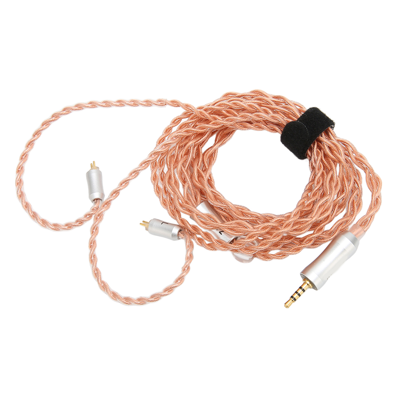 Ersatz-kopfhörerkabel, 4-adrig, 2,5-mm-stecker, 0,78-mm-stifte, Silberummantelt, 1,2 M Länge