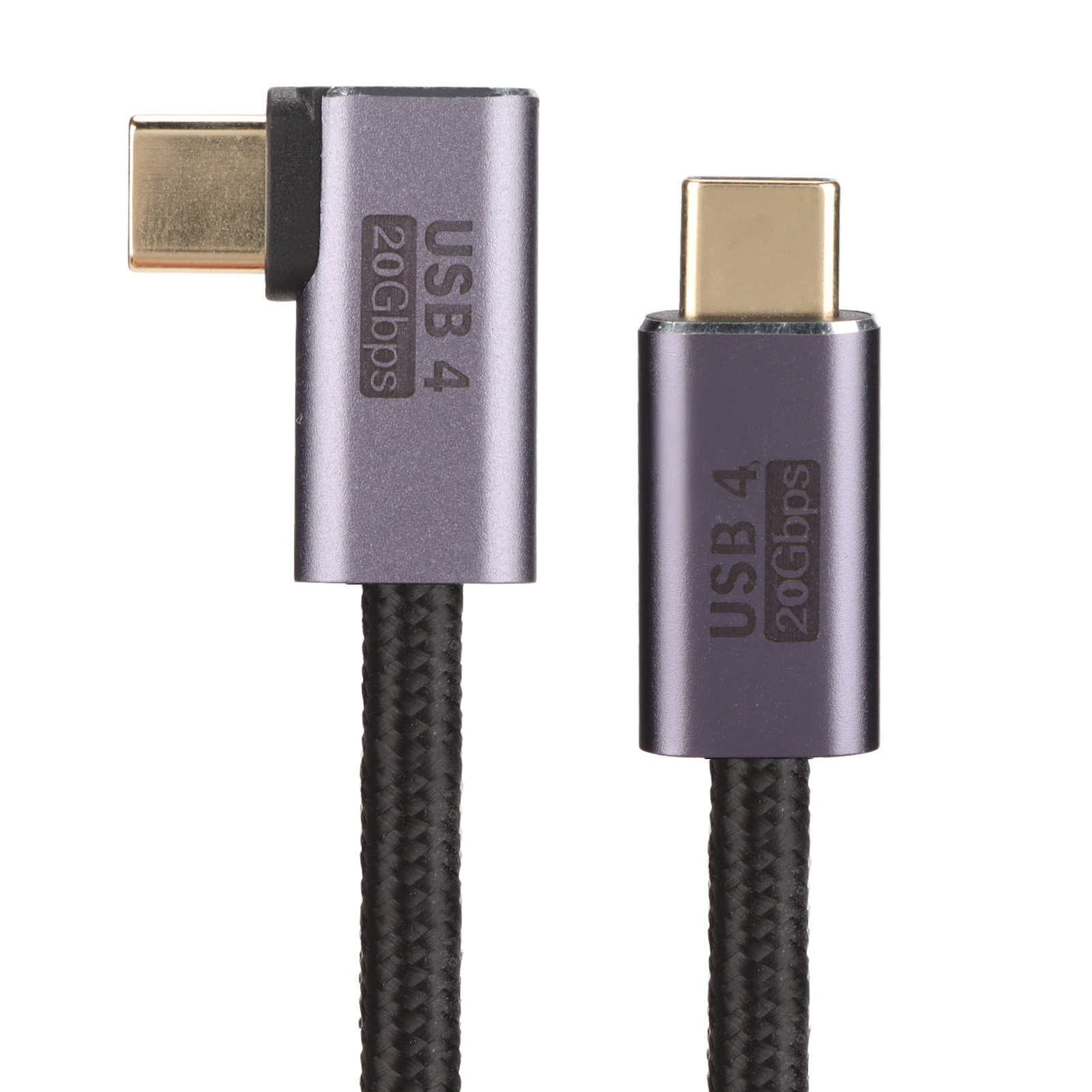 100-w-gold-usb-c-schnellladekabel Mit Abgewinkeltem Stecker, 3 M, Robust Für Laptops