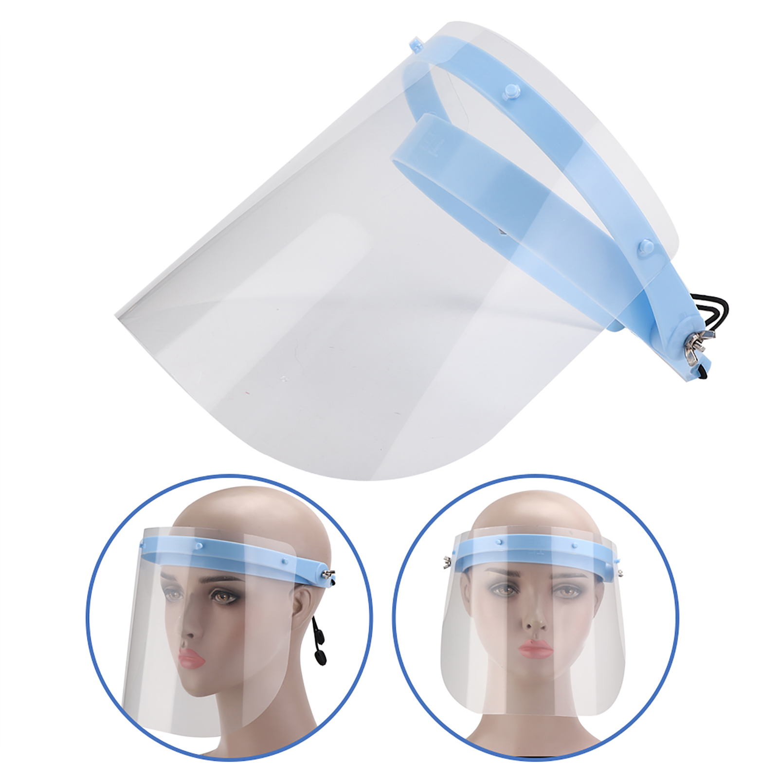 10-teiliges Set Beschlagfreier, Transparenter Zahnschutzmasken Mit Rahmen