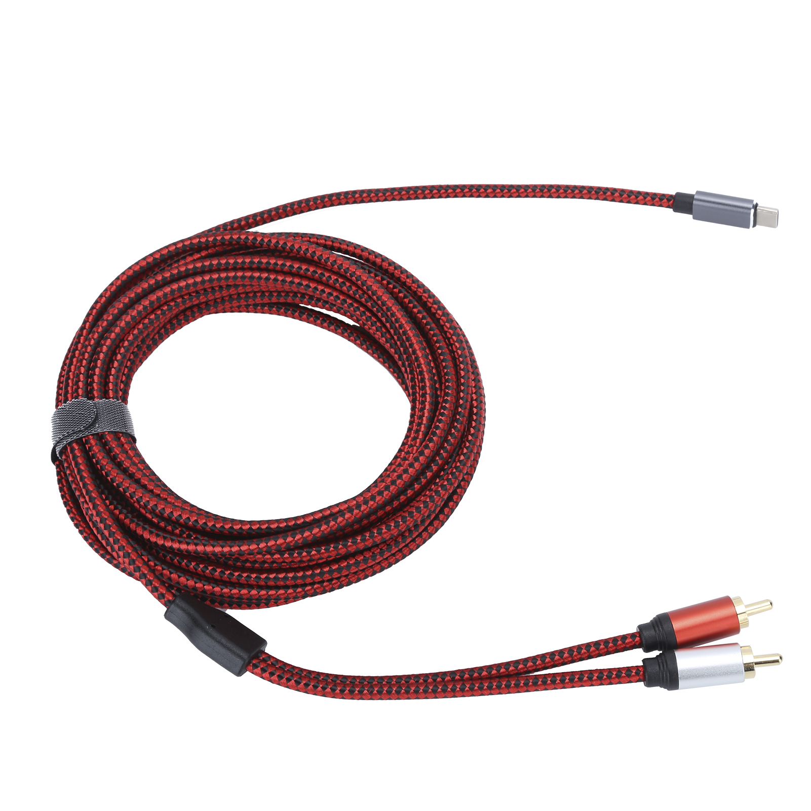 M Langes, Vergoldetes Usb-c-auf-cinch-audiokabel Für Smartphone, Tablet, Pc