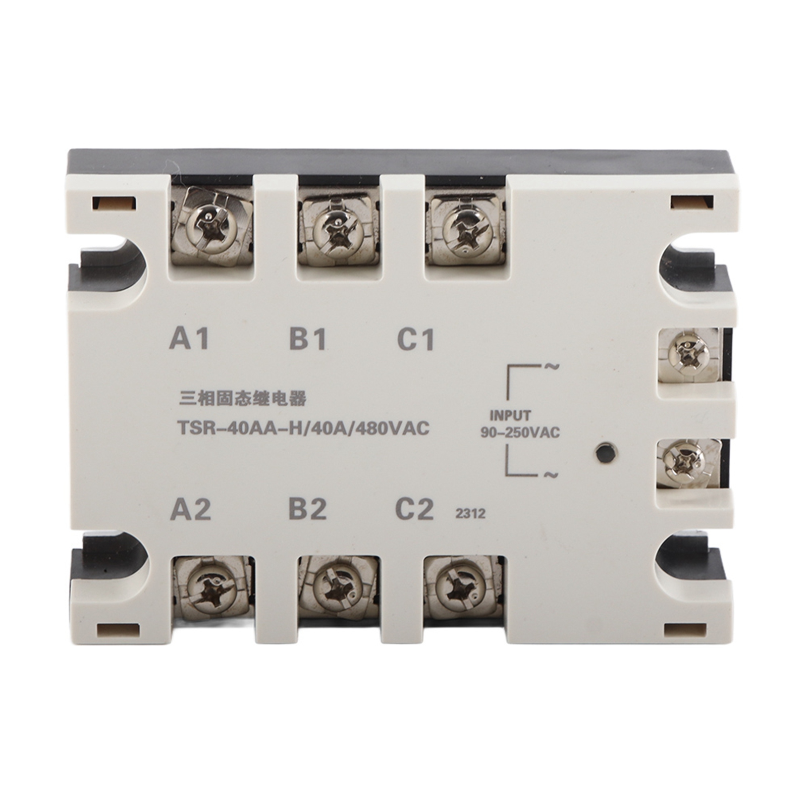 Dreiphasiges 40-a-ssr-relais, 90–250 V Ac-steuerung, 24–480 V Ac-ausgang, Tsr-40aa-modul, Halbleiterschalter