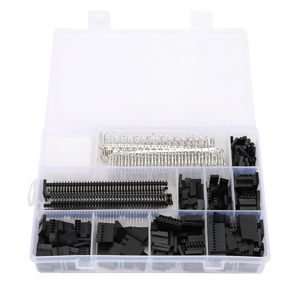 Satz Mit 1450 2,54-mm-steckern (männlich/weiblich) Für Leiterplatten Und Industrielle Elektronikbauteile