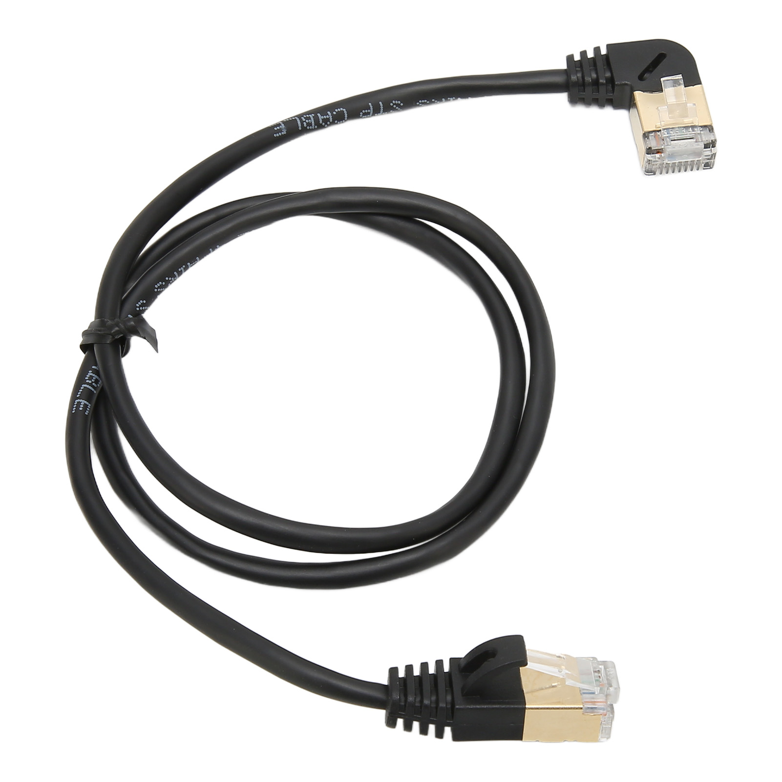 Cat8 0,6 M Geschirmtes Ethernet-kabel, Hohe Leistung, Vergoldete Rj45-stecker, Glasfaserkompatibel