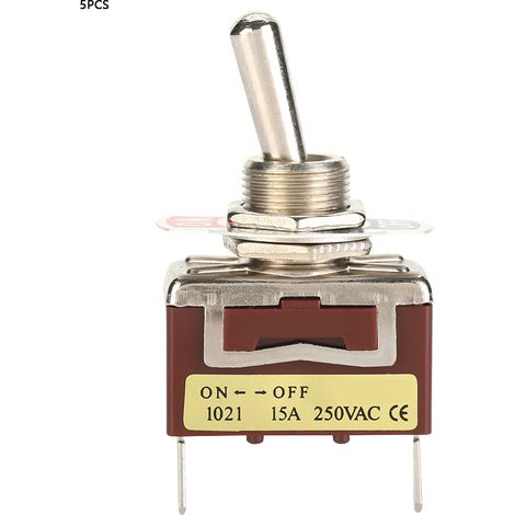 Stück Miniatur-2-pin-2-positionen-ein/aus-schalter Mit Schnellanschlussstiften 6.3