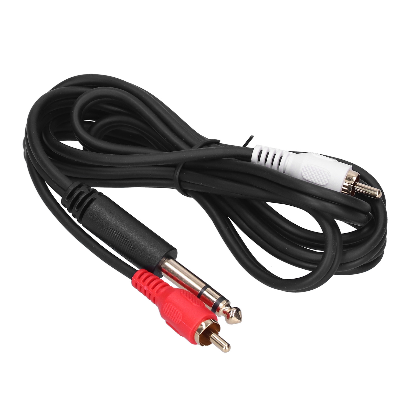 1,5 M Langes Audiokabel Mit 6,35-mm-klinkenstecker Auf Zwei Vergoldete Cinch-stecker
