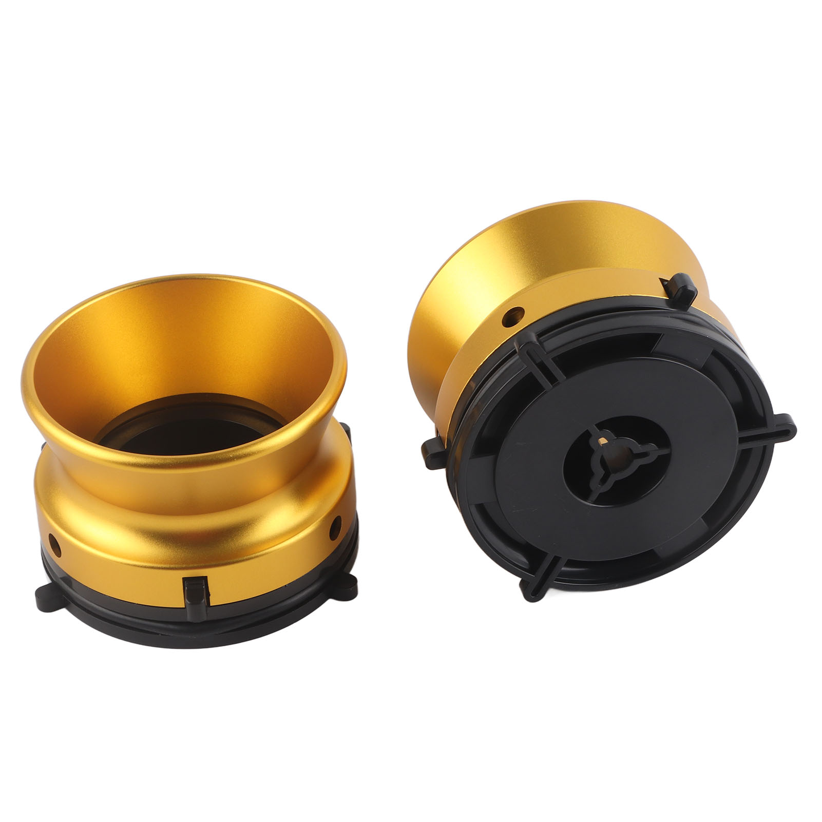 Paar Nab Gold-adapter Für Studer Revox, 10-zoll-profi-spulen Aus Polierter Aluminiumlegierung