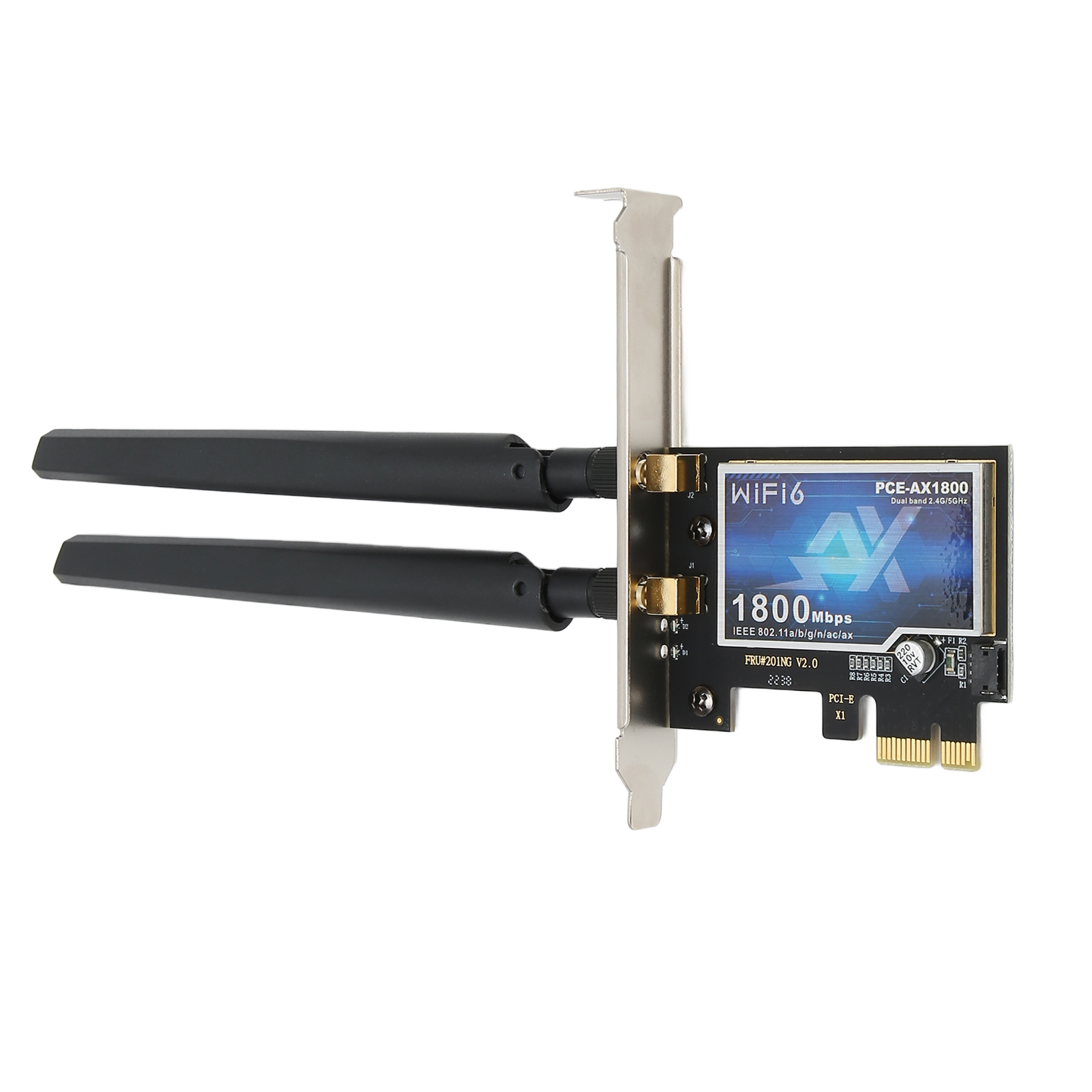 Pcie Wifi 6e Karte 1800 Mbit/s, Dualband 2,4 Ghz/5,8 Ghz, Einfache Installation Für Gaming- Und Desktop-pcs