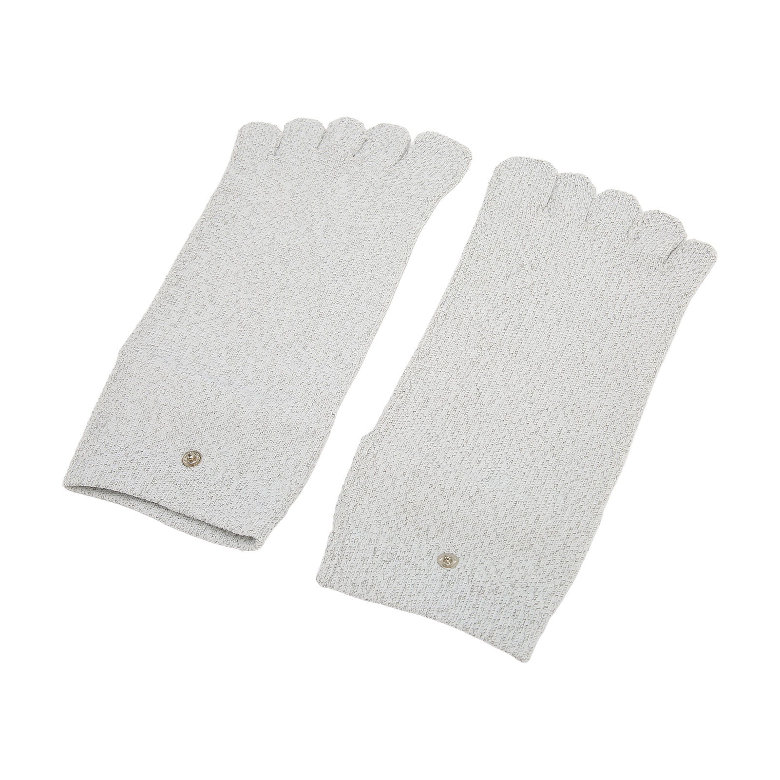 Fünf-finger-massagesocken Aus Silberleitfähigen Fasern, Graue Elektroden Für Die Therapie