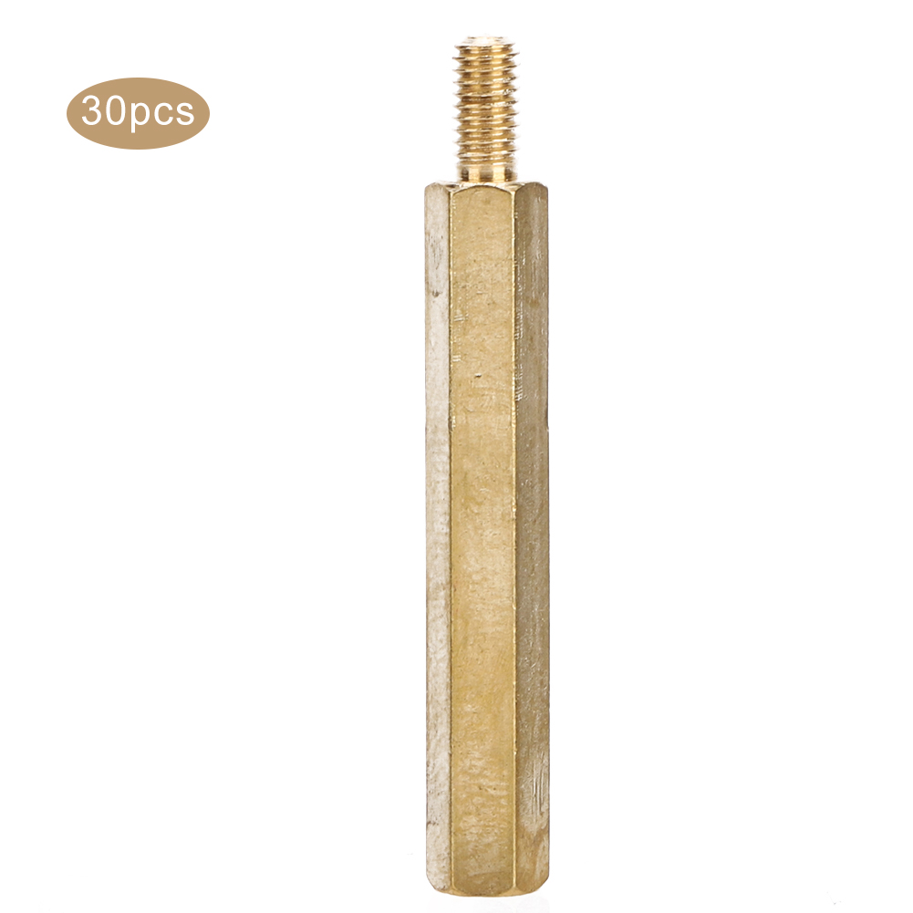 Satz Mit 30 Messing-sechskantverschraubungen M3 X 30 Mm Für Leiterplatten