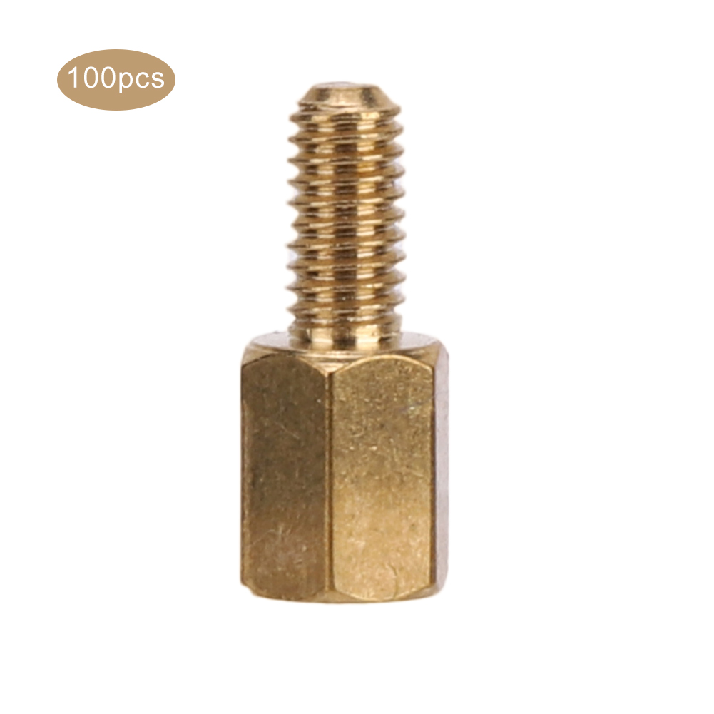 100-teiliges M3-sechskant-steckverbinderset Aus Messing Für Leiterplatten – 6 Mm