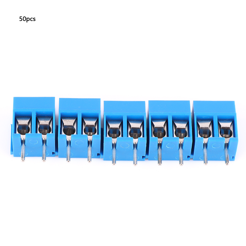 2-polige 5-mm-schraubklemmen Für Leiterplatten – 50er-packung – Leiterplattenanschluss