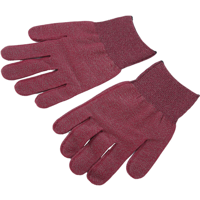 Professionelle Antistatische Silberfaserhandschuhe Für Feinarbeiten (weinrot)