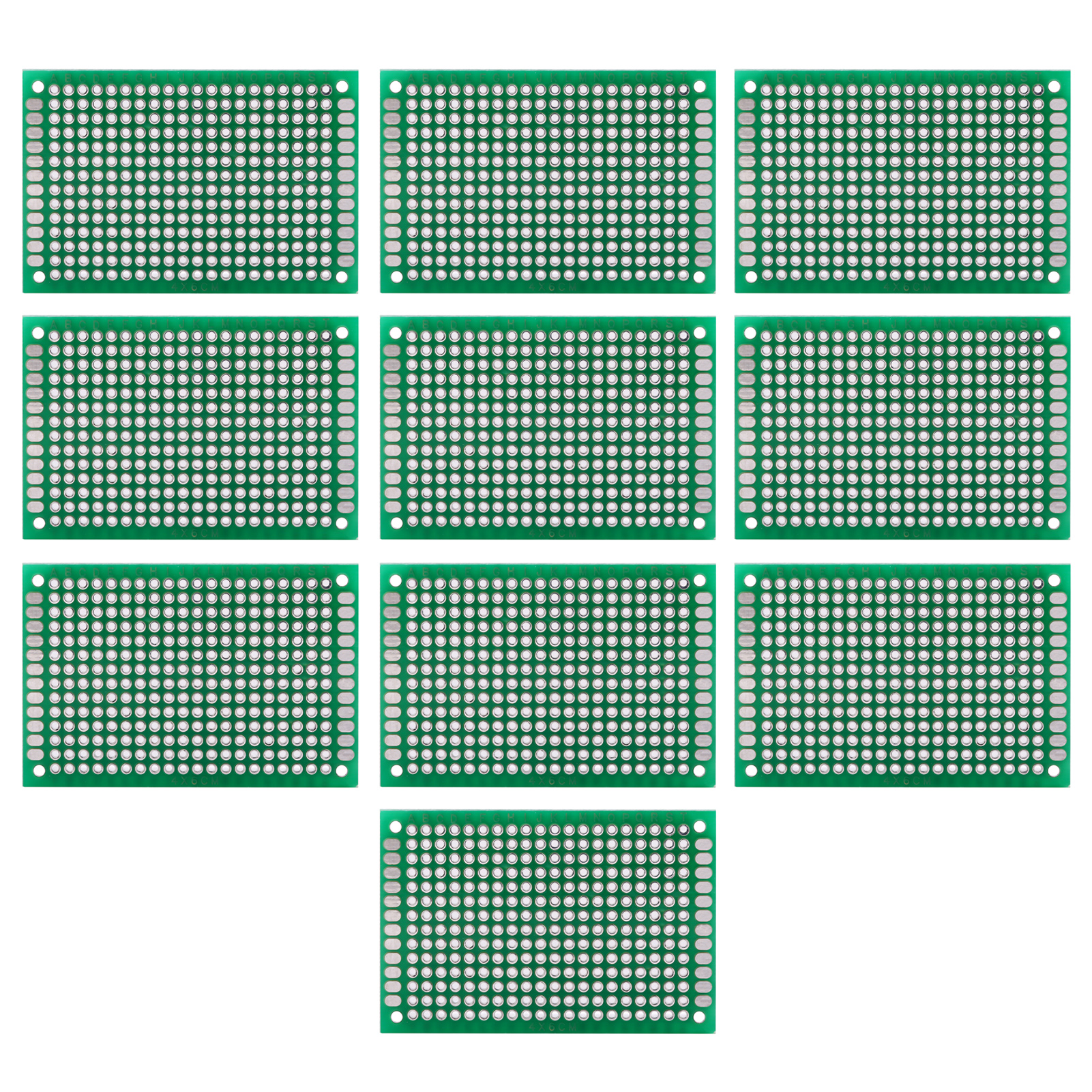 10 Stück Universelle Doppelseitige Leiterplatten 4x6cm Für Diy-prototypen Und Lötarbeiten