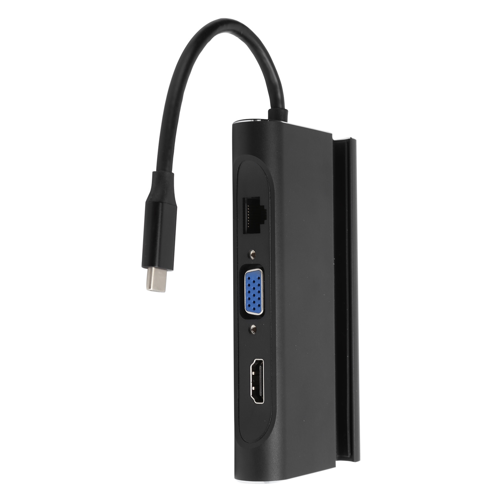 7-in-1 Usb-c-dockingstation Mit Hdmi-, Vga-, Ethernet- Und Pd-schnellladeanschlüssen – Universeller Laptop-hub