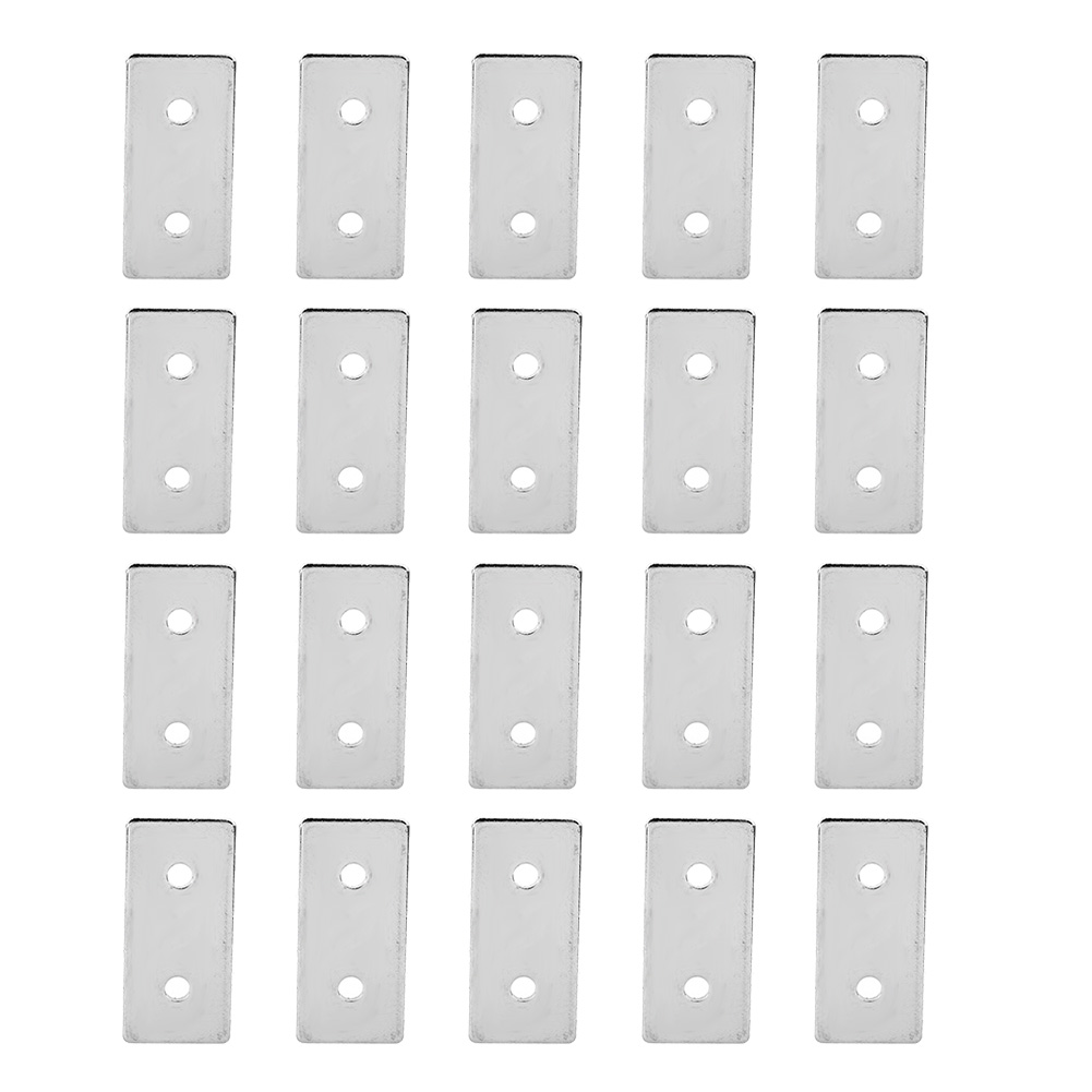 20 Stück Flache Kohlenstoffstahlverbinder Für Aluminiumprofil-baugruppen 2860 - Starre Verbindungsplatten