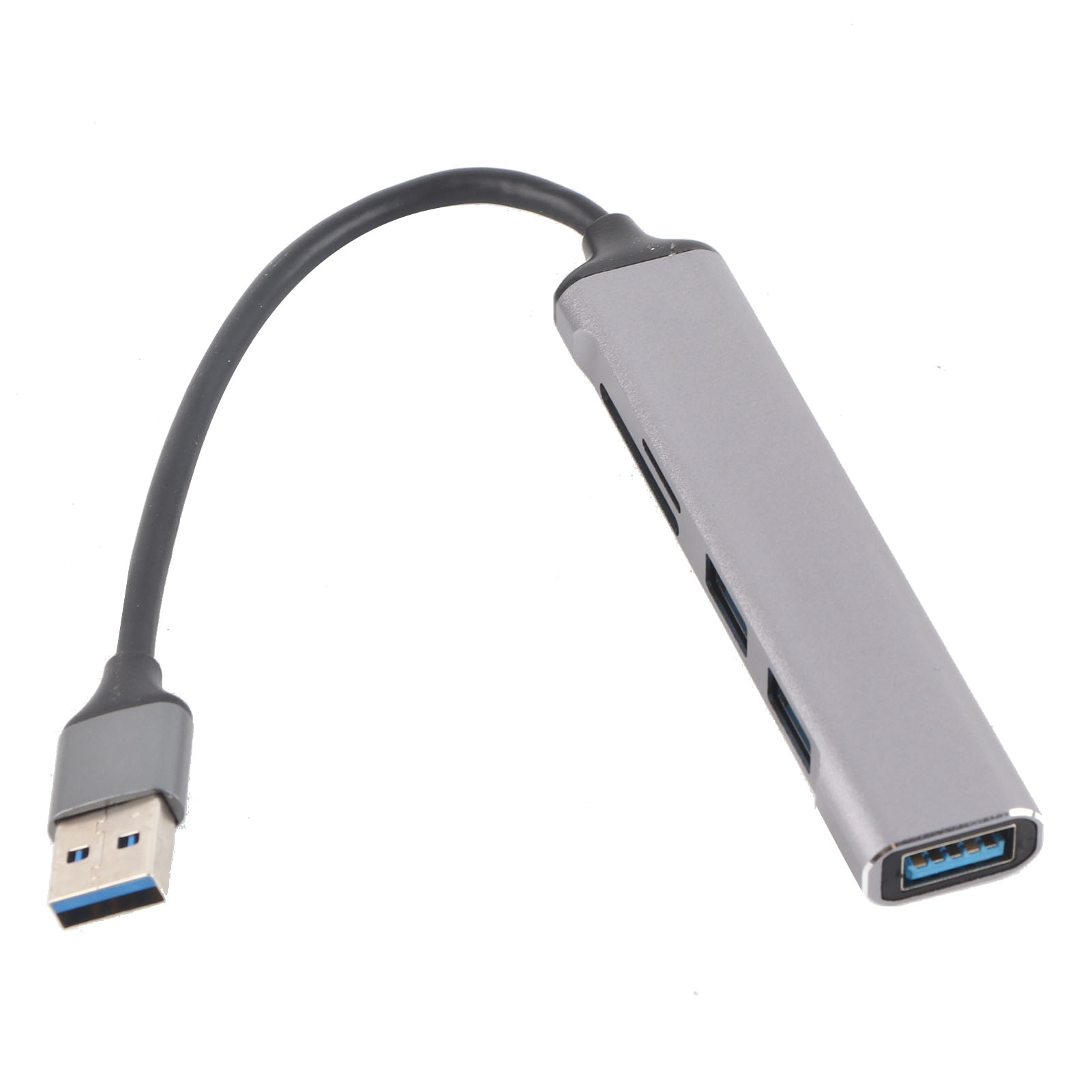 Mini 5-in-1 Usb 3.0-hub Aus Aluminium – Kompakt Für Computer, Büro Und Reisen