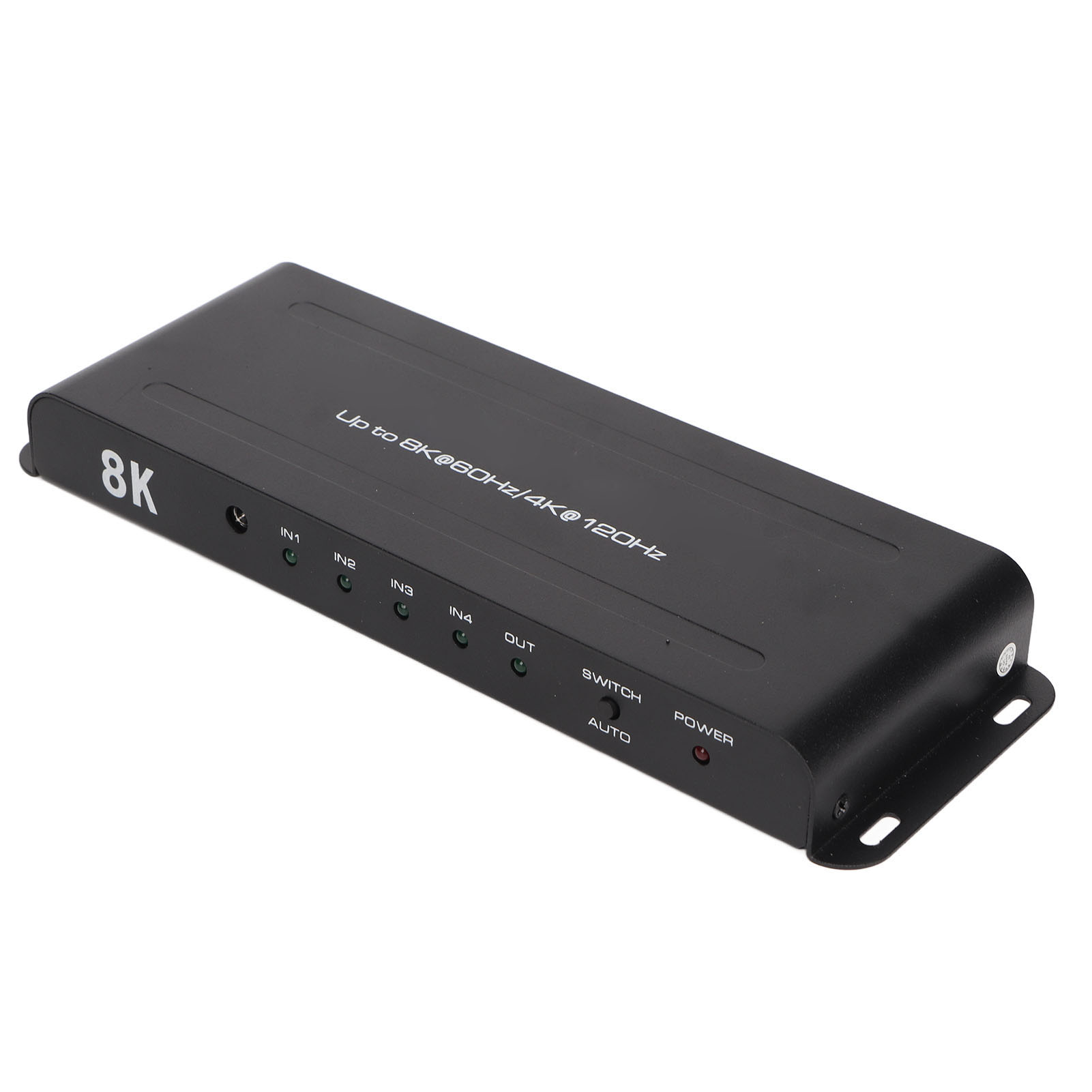 8k/4k Hdmi-switch, 120 Hz, 40 Gbit/s, 4 Eingänge, 1 Ausgang Für Heimkino, Projektor, Pc, Fernseher, 100–240-v-netzteil