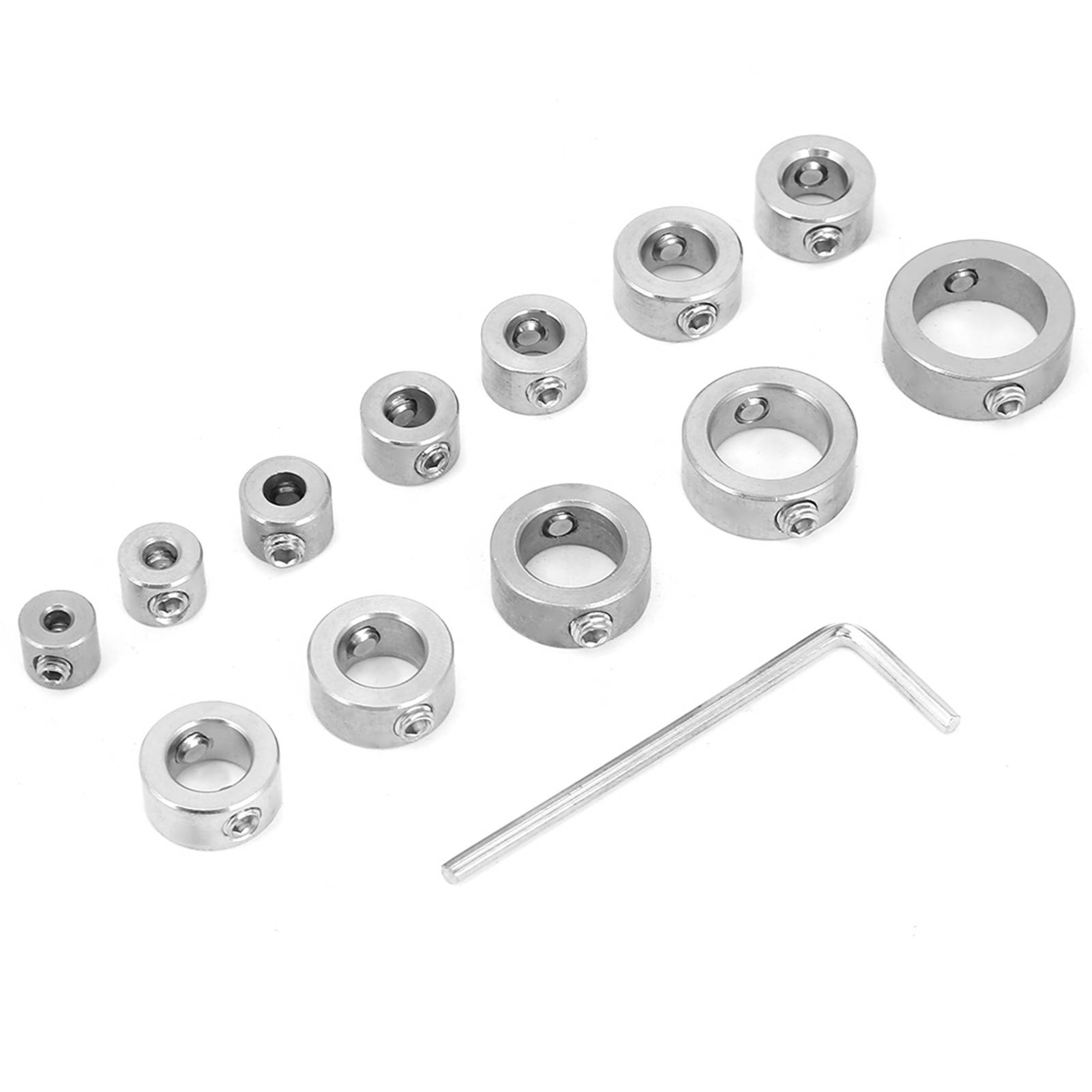 12-teiliger Bohrtiefeneinstellring, Tiefenanschlag Aus Edelstahl 3–16 Mm