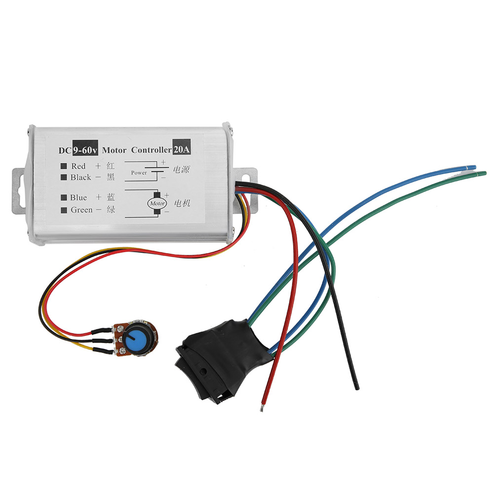 20-a-pwm-controller Für Gleichstrommotoren, 9–60-v-drehzahlregler Mit Reversierschalter