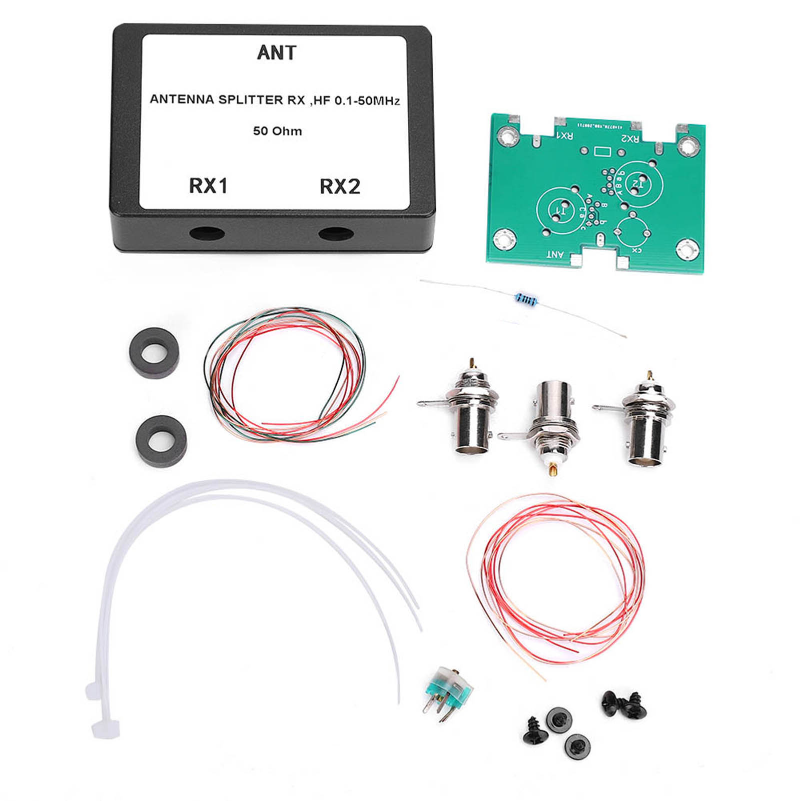 Hf-antennensplitter 1-50 Mhz, 50-ohm-signalteiler Mit Bnc-anschluss Und Geringer Dämpfung Von 3,2 Db
