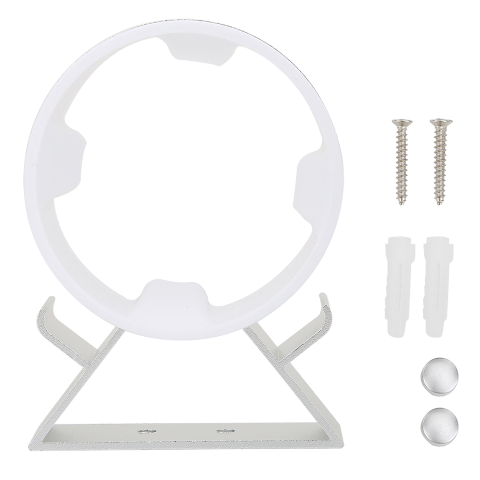 Wandmontierter Haartrocknerhalter, Kein Bohren Erforderlich, Leichtes Silbernes Aluminium - Badezimmer-aufbewahrungsaccessoire (9482ss)