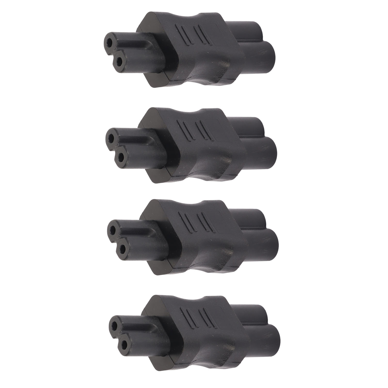 Iec320 C6 Auf C7 Netzadapter, 4er-pack Für Laptops, Server Und Netzwerkgeräte, Netzkabel-konverter