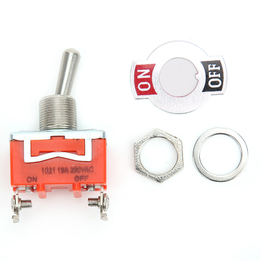 Miniatur-ein/aus-wippschalter, 2 Positionen, 10 Stück, 2 Pins, Ac 250 V 15 A, E Ten1021