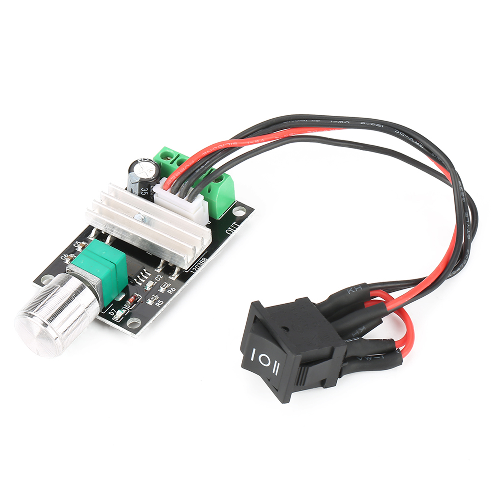 6v 12v 24v 3a Reversibler Pwm-drehzahlregler Für Gleichstrommotoren Mit Schalter