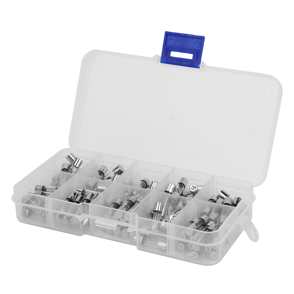 Satz Mit 100 Glassicherungen, 5x20mm, Sortiment Von 0,2a Bis 20a, Zum Schutz Von 250v-stromkreisen - Universelle Ersatzteile