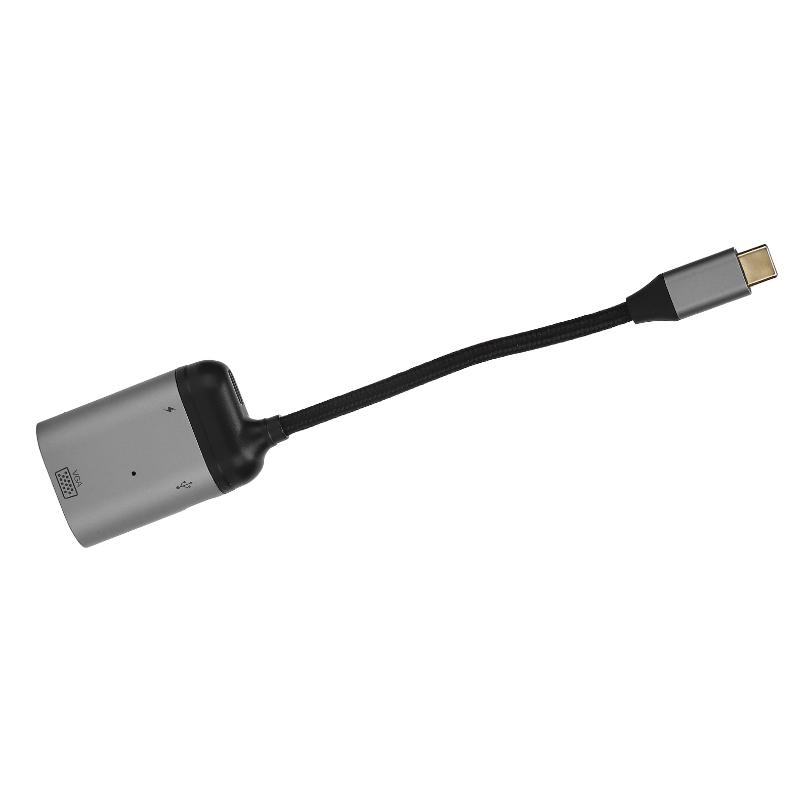 Usb-c-zu-vga-adapter Mit 100-w-pd-schnellladefunktion Für Laptop Und Projektor