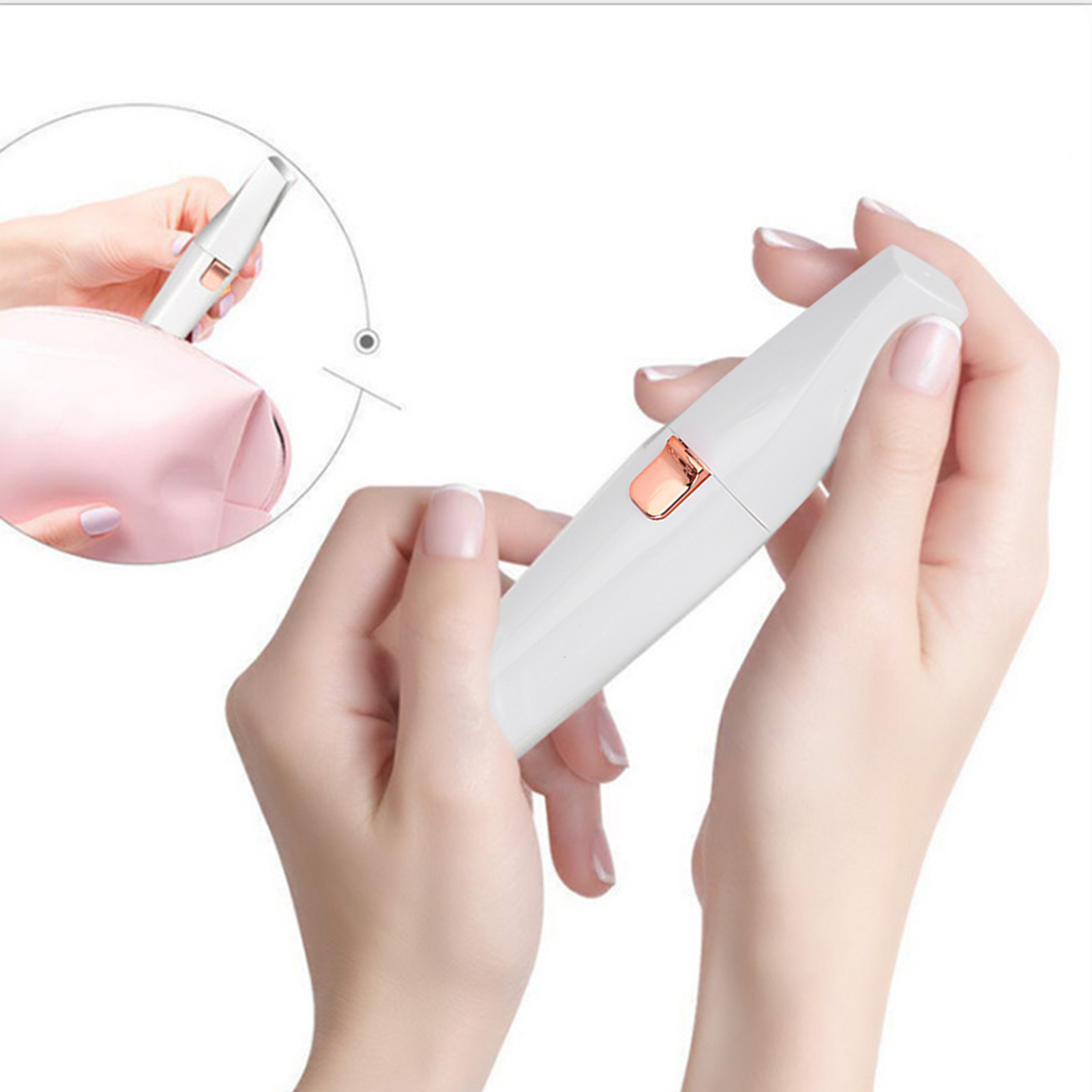 Wiederaufladbarer Lippenrasierer, Gesichtstrimmer Und Tragbarer Augenbrauentrimmer Mit Usb-anschluss.
