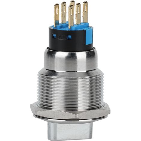 Ip67 Wasserdichter Drehschalter, 19 Mm, 6 Pins, 3 Positionen, Edelstahl