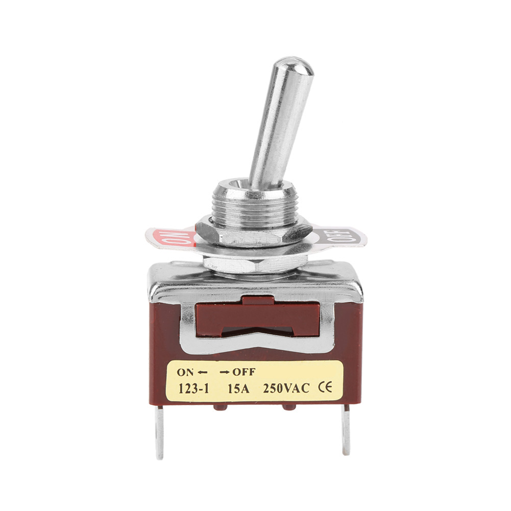 2-positionen-kippschalter, 15 A, 250 V, Momentkontakt, 12 Mm