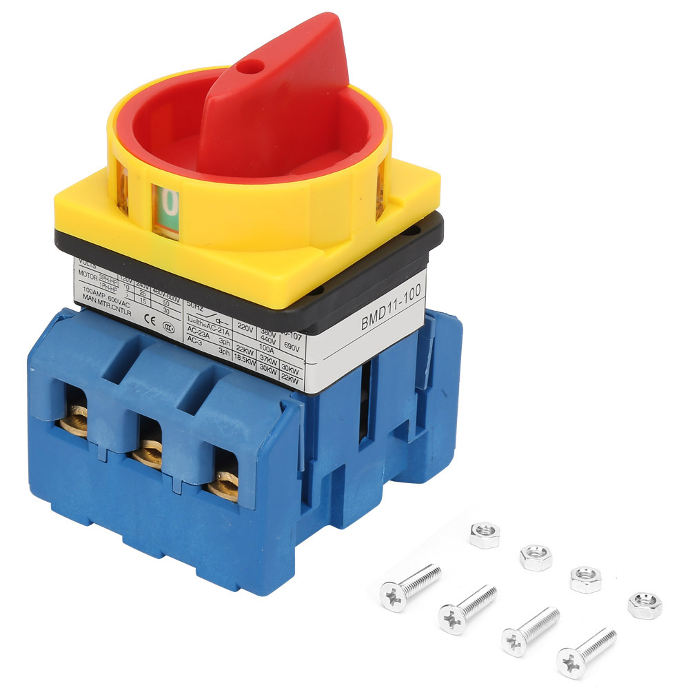 3-poliger Nockenleistungsschalter 80a 100a, Drehschalter Für Elektrische Stromkreise (100 Ampere)