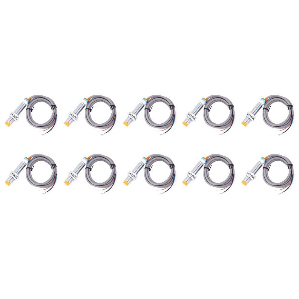 10 Stück Lj12a3-4-z/ax Induktiver Näherungssensor, 6–36 V Dc, 300 Ma Schalter, 3-draht Npn Für Dc-anwendungen