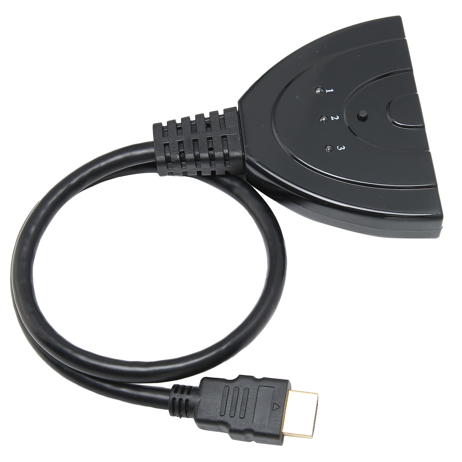 Hdmi-switch Mit 3 Eingängen Und 1 Ausgang, 1080p Plug-and-play-verteiler Mit Kabel, Adapter Für Fernseher, Pc Und Konsole